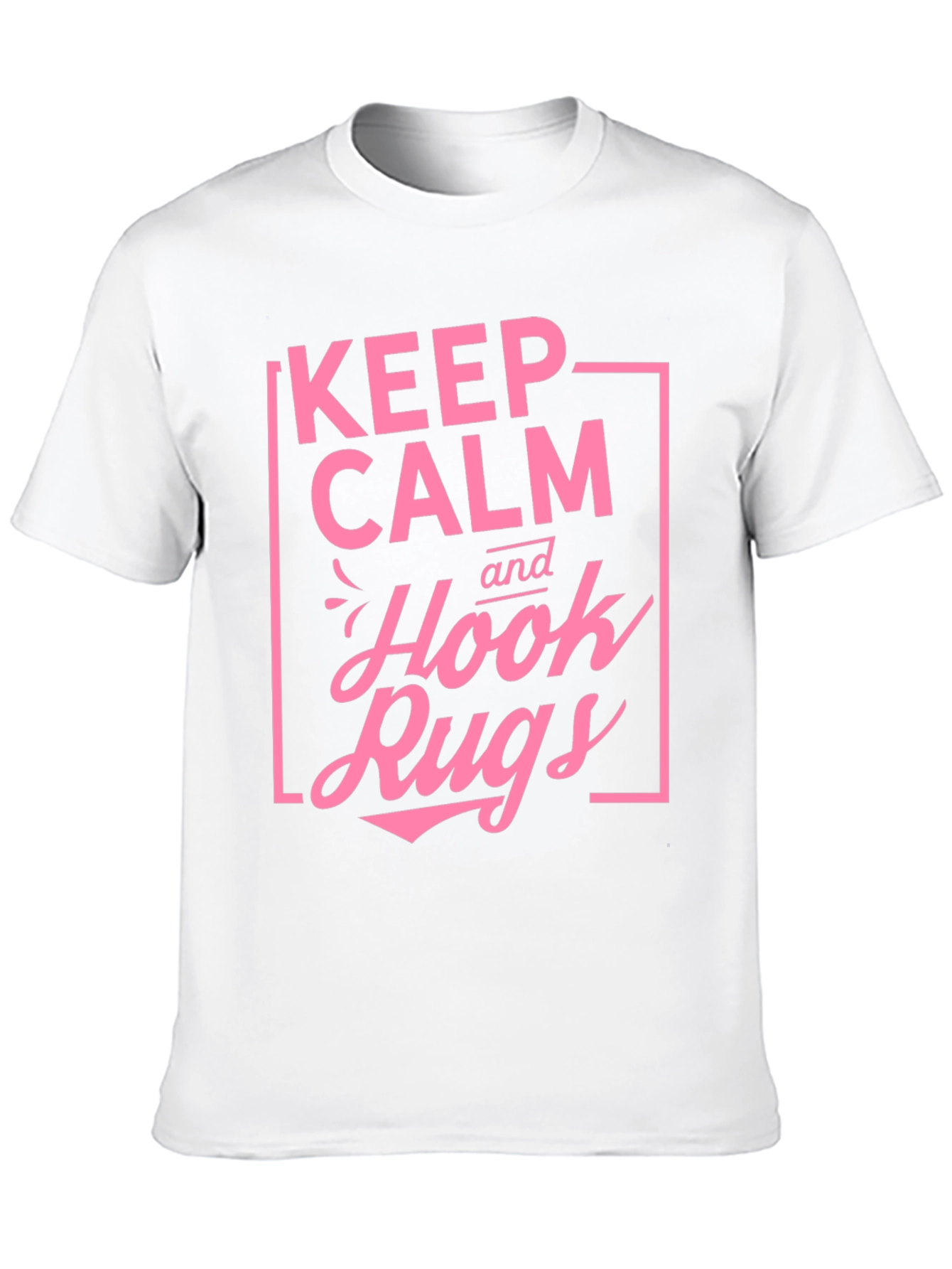 Keep Calm and Hook Rugs Black T-Shirt