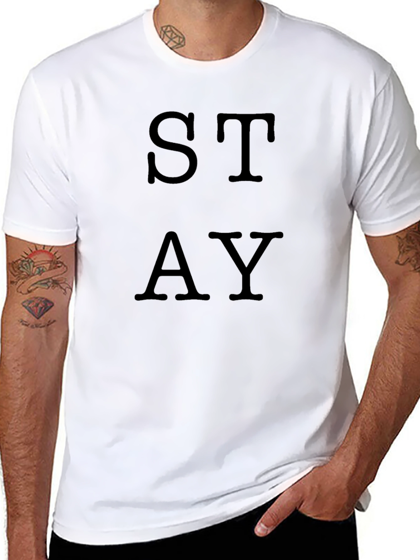 STAY Graphic T-Shirt - Stylish Comfort