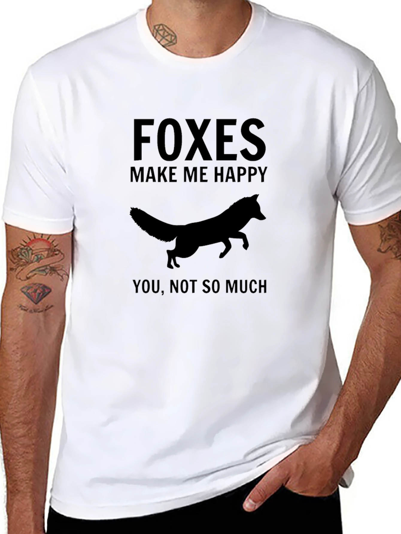 Foxes Make Me Happy T-Shirt - Unisex