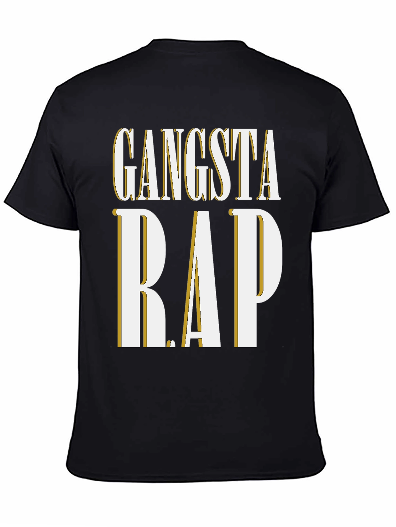 Gangsta Rap Graphic Tee - Mens Crew Neck T-Shirt