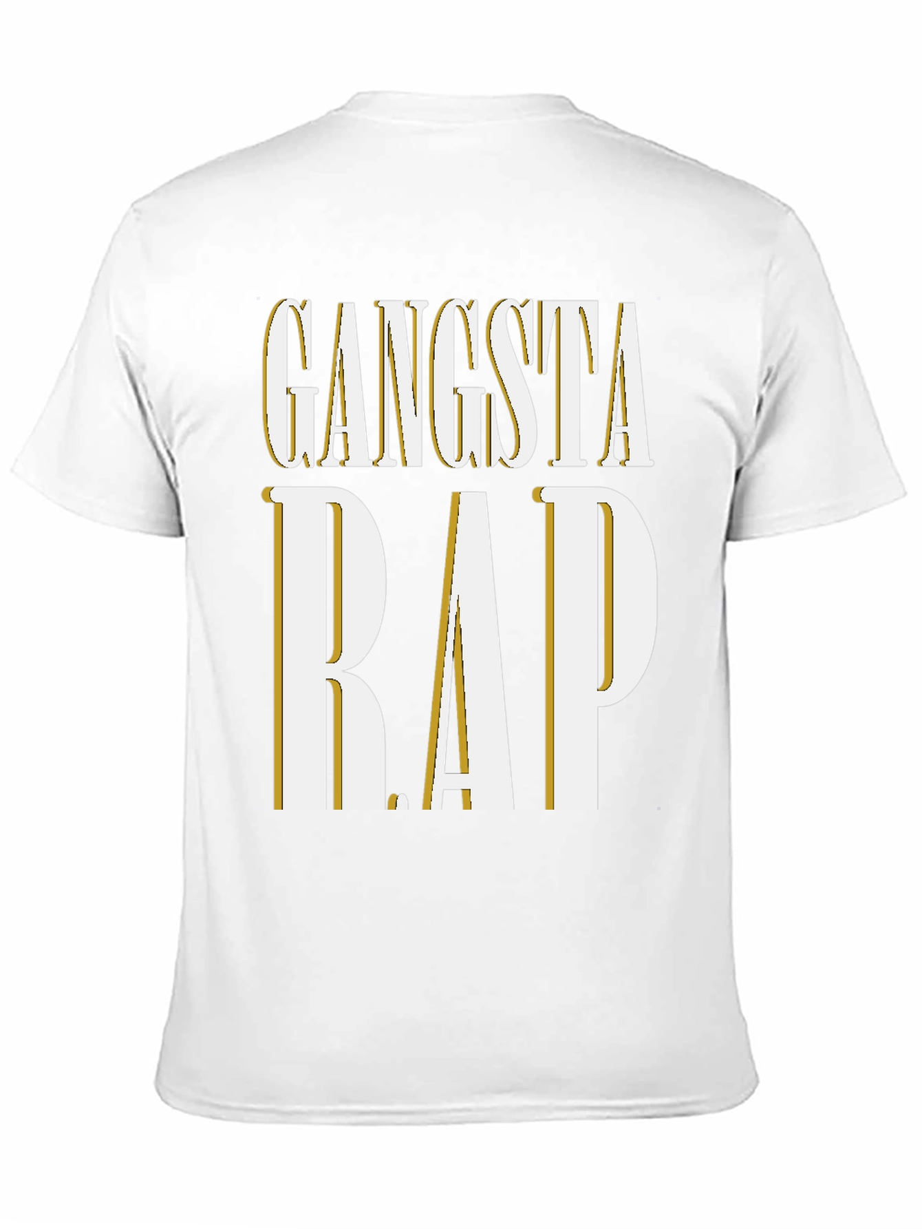 Gangsta Rap Graphic Tee - Mens Crew Neck T-Shirt