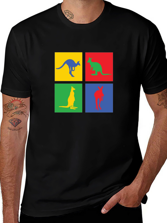Kangaroo Graphic Tee - Fun Aussie Style!