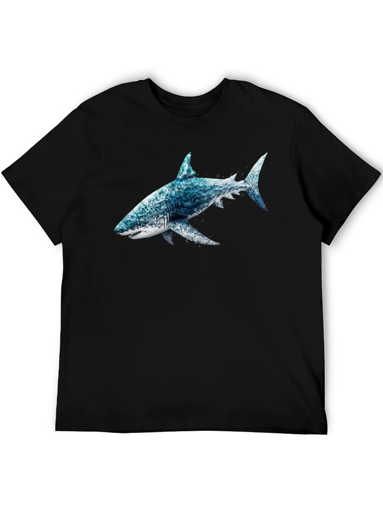 Ocean Wave Shark Graphic T-Shirt