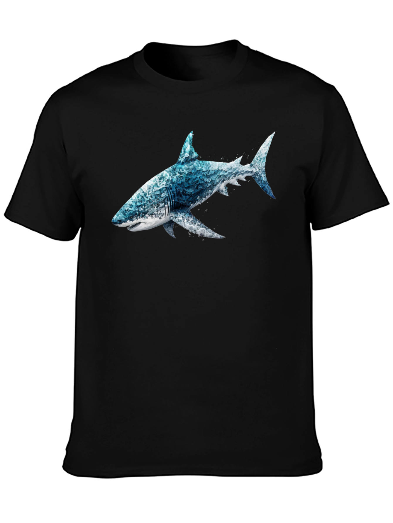 Ocean Wave Shark Graphic T-Shirt
