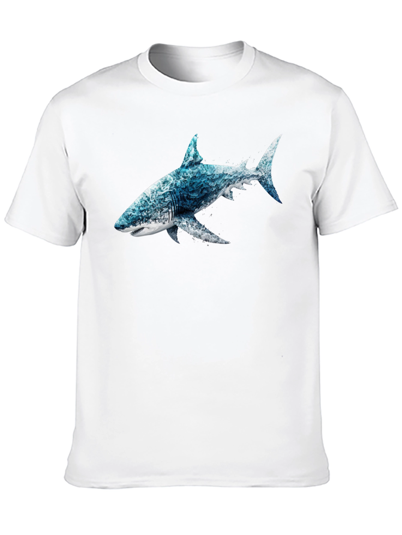 Ocean Wave Shark Graphic T-Shirt