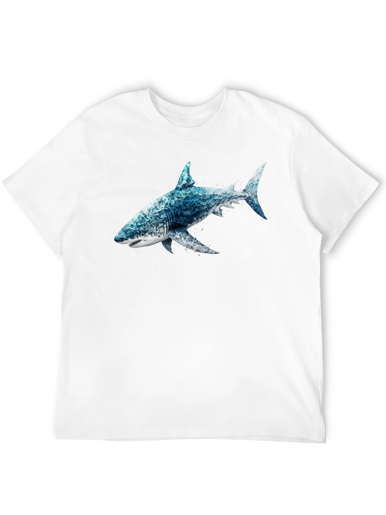 Ocean Wave Shark Graphic T-Shirt