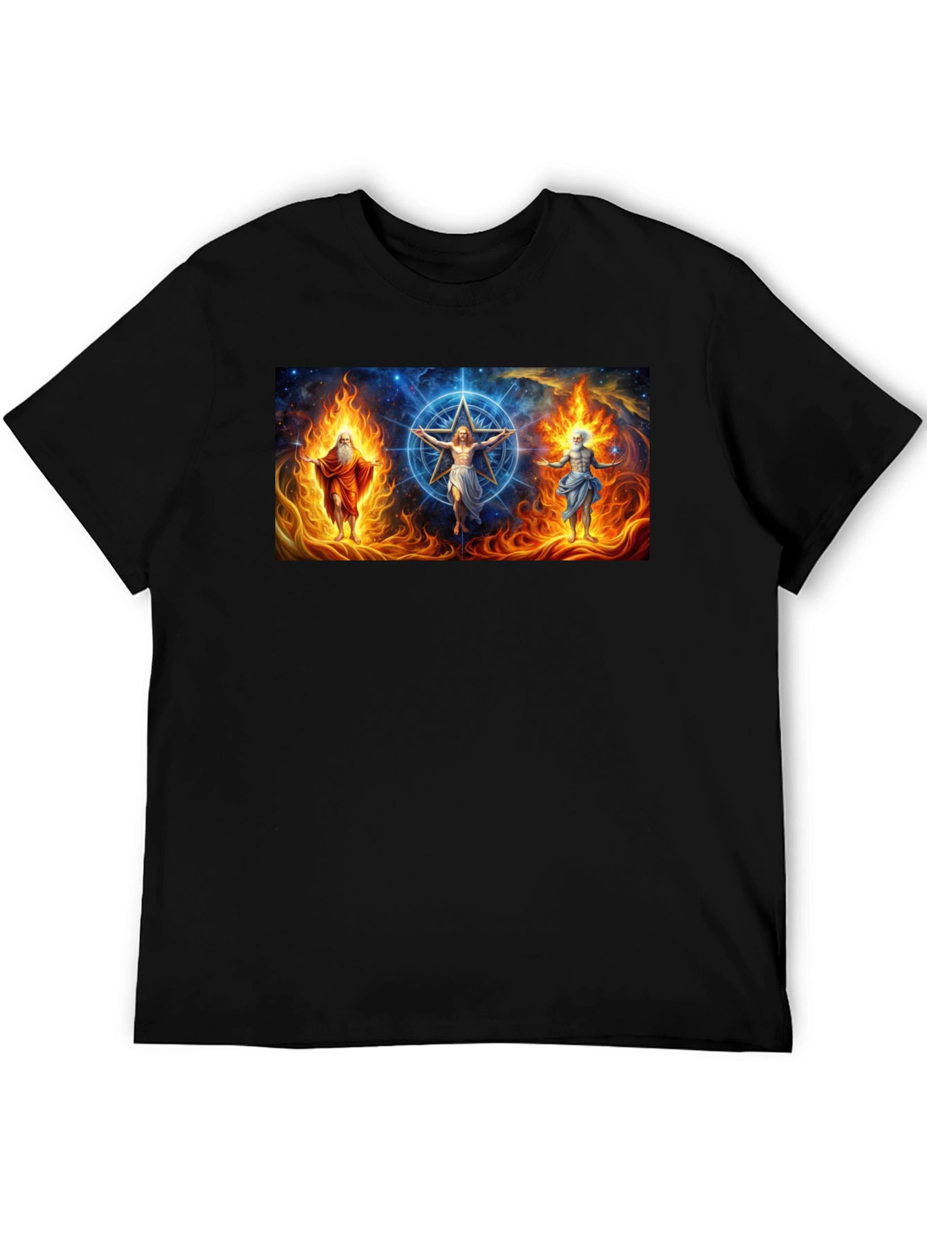 Mystic Trio Mens Black Graphic Tee