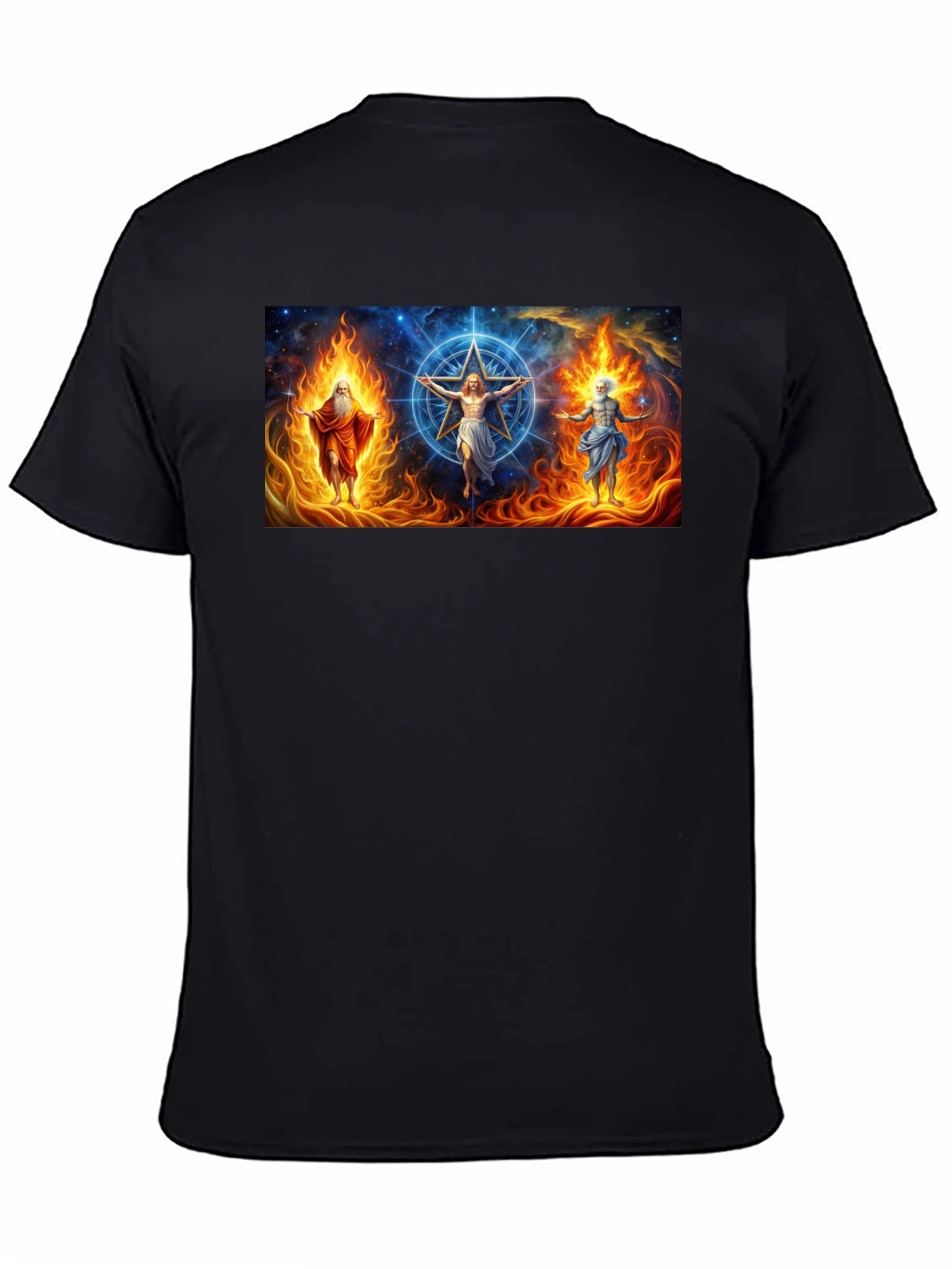 Mystic Trio Mens Black Graphic Tee