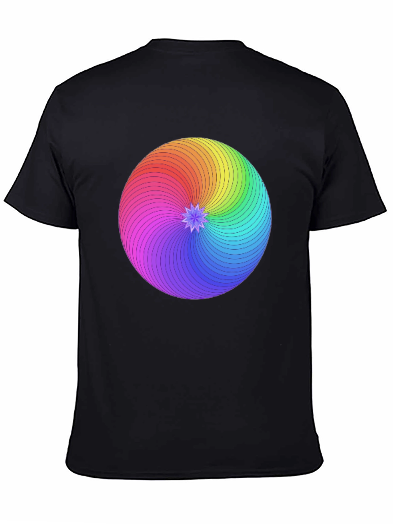 Rainbow Swirl Graphic T-Shirt