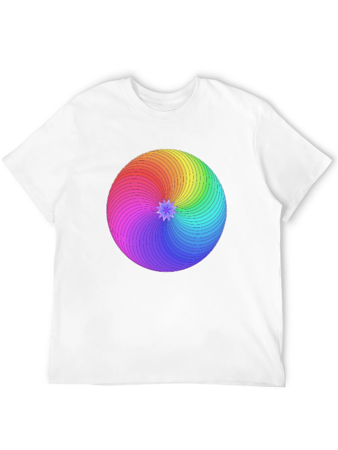 Rainbow Swirl Graphic T-Shirt