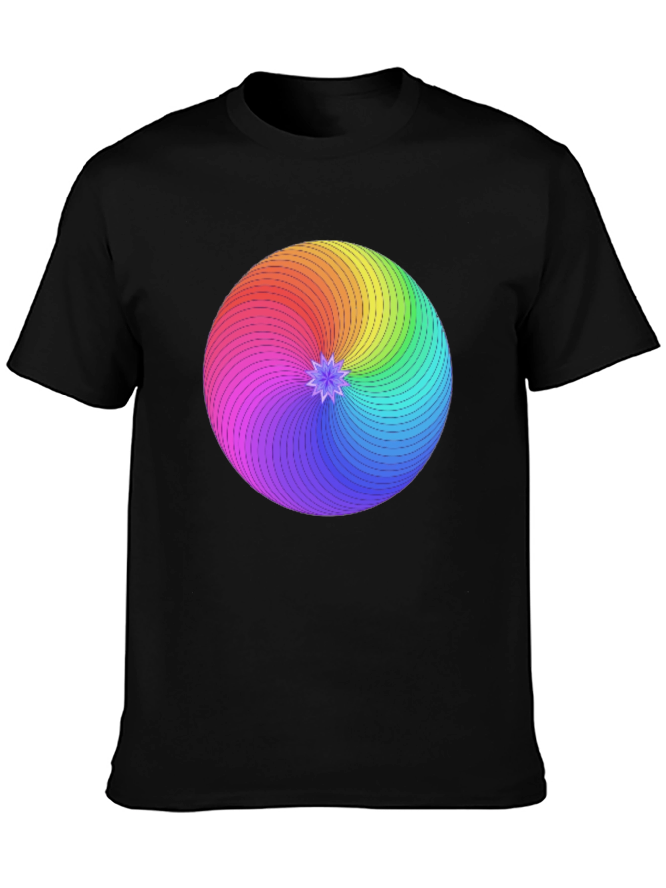 Rainbow Swirl Graphic T-Shirt
