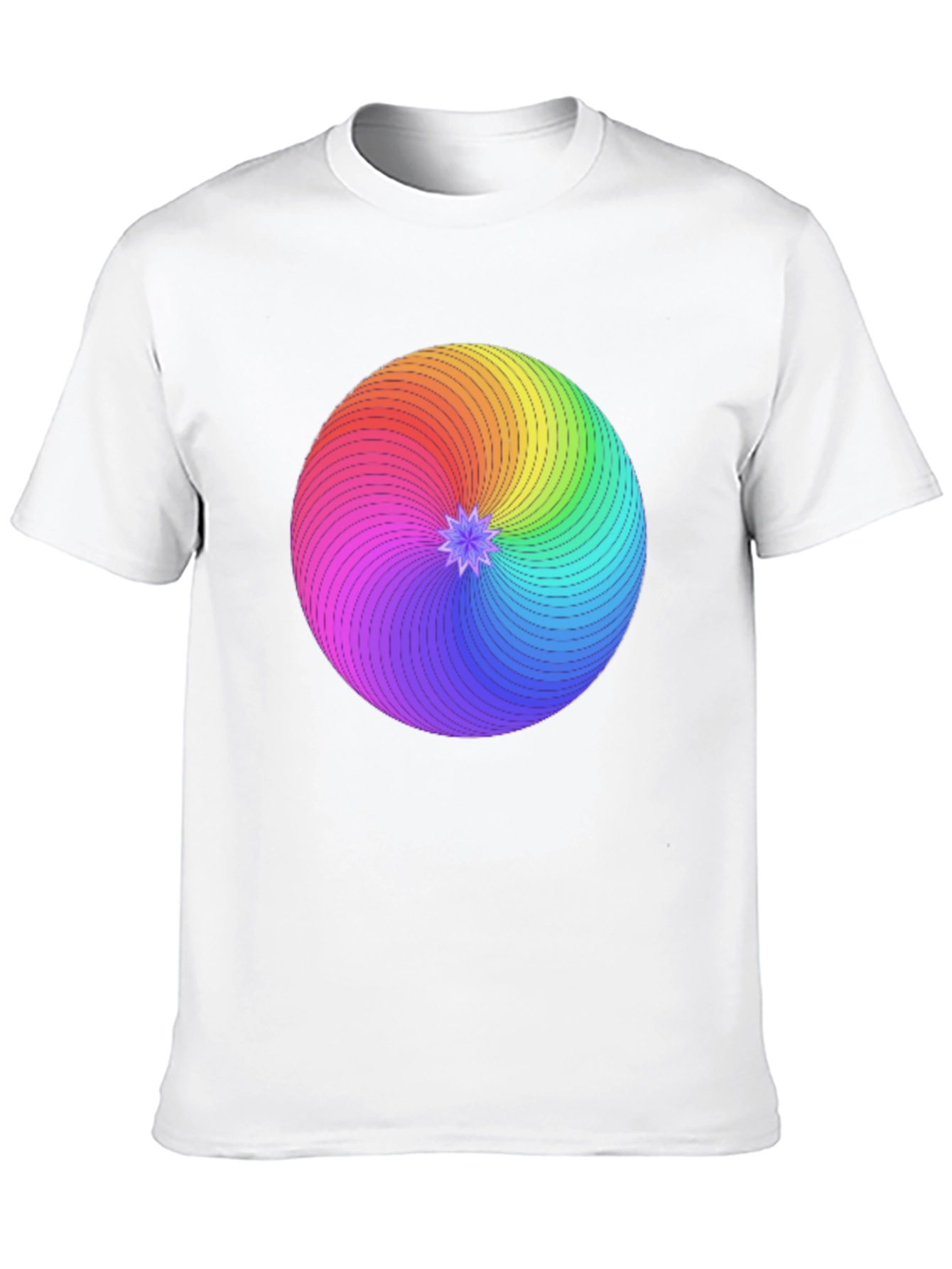 Rainbow Swirl Graphic T-Shirt