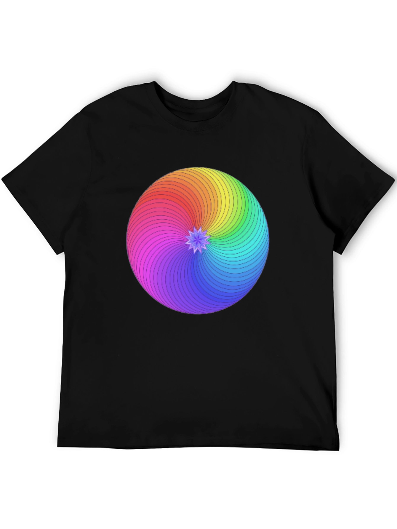 Rainbow Swirl Graphic T-Shirt