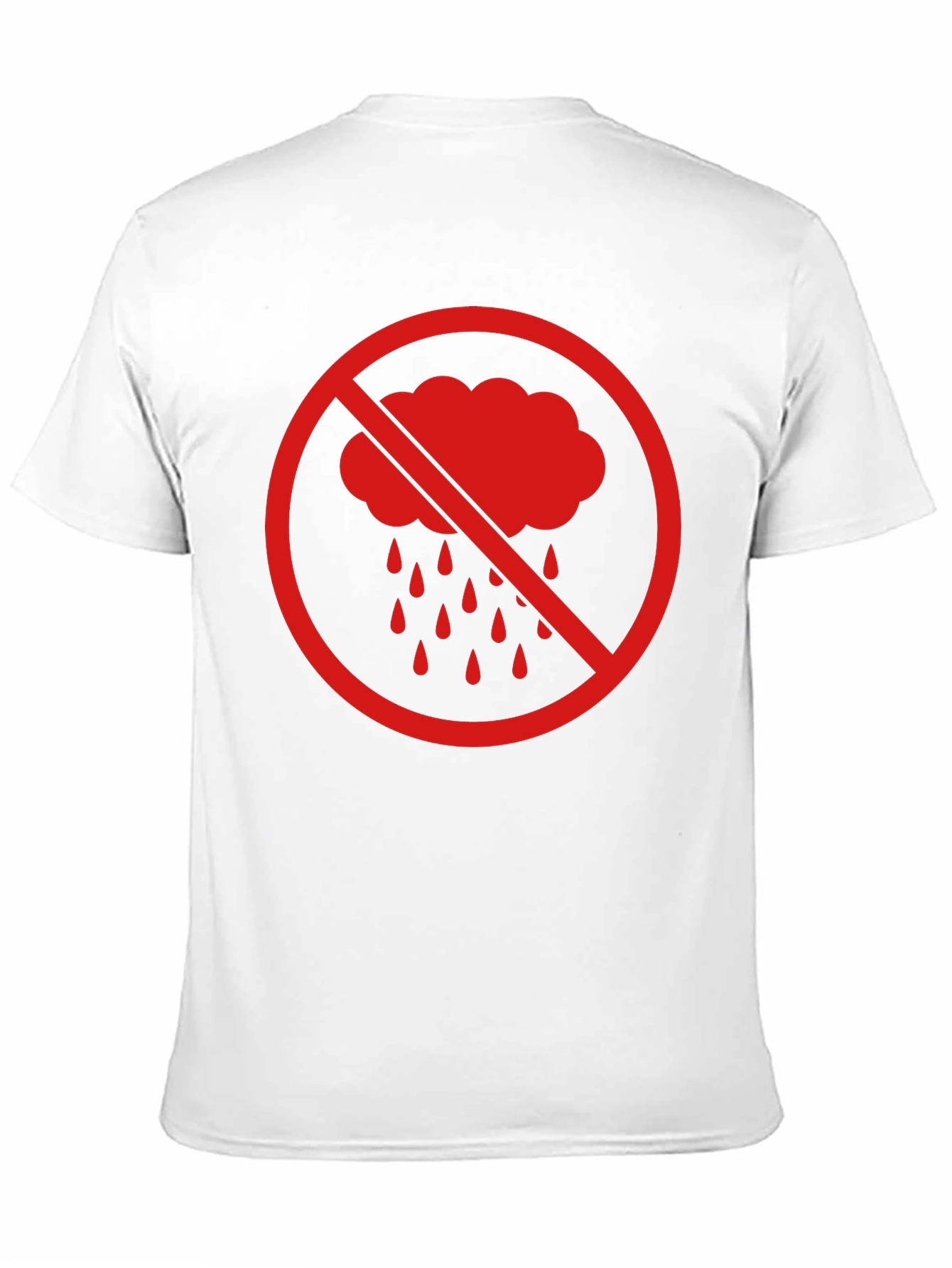 No Rain Graphic Tee - Black Cotton T-Shirt