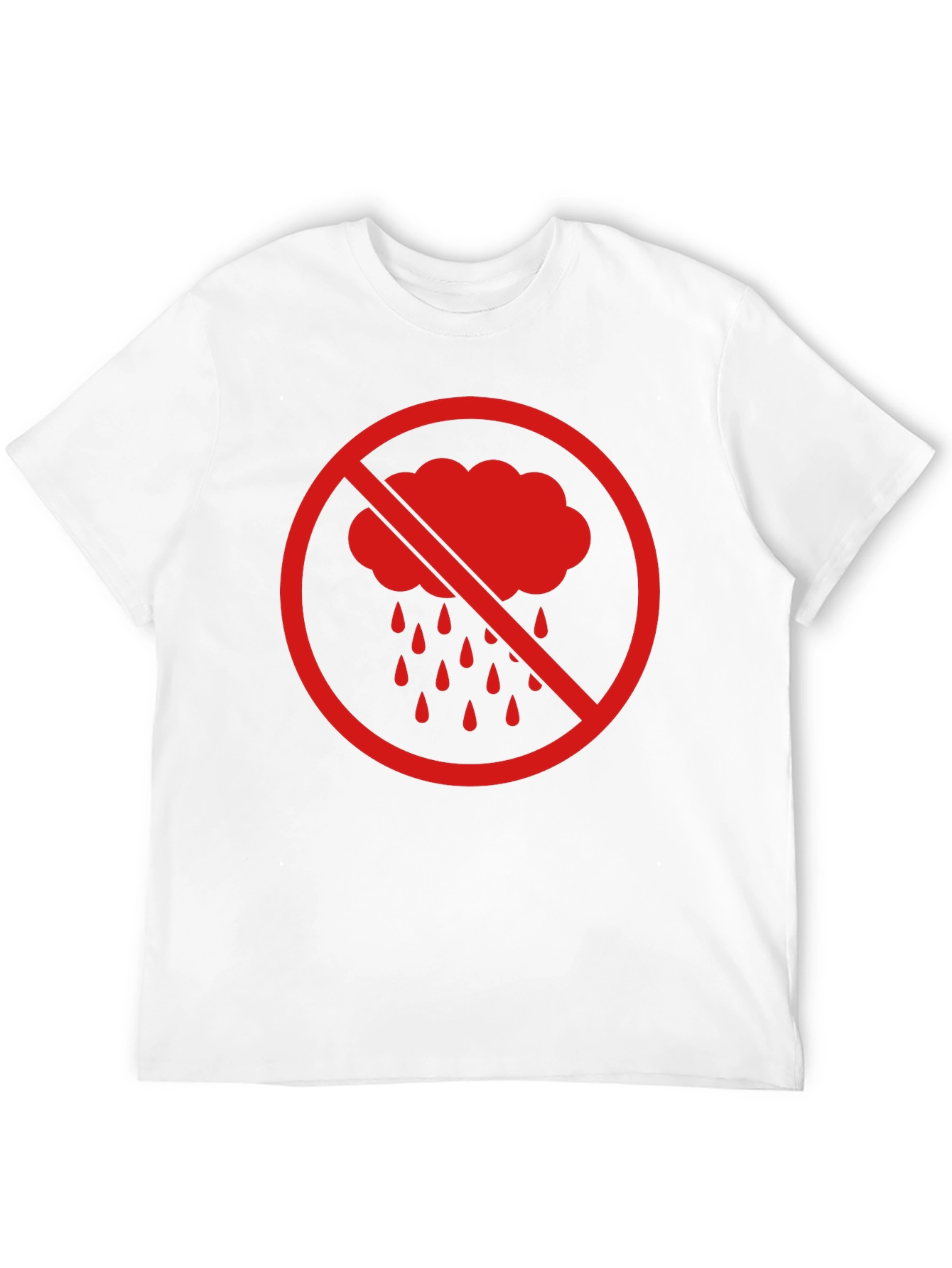 No Rain Graphic Tee - Black Cotton T-Shirt