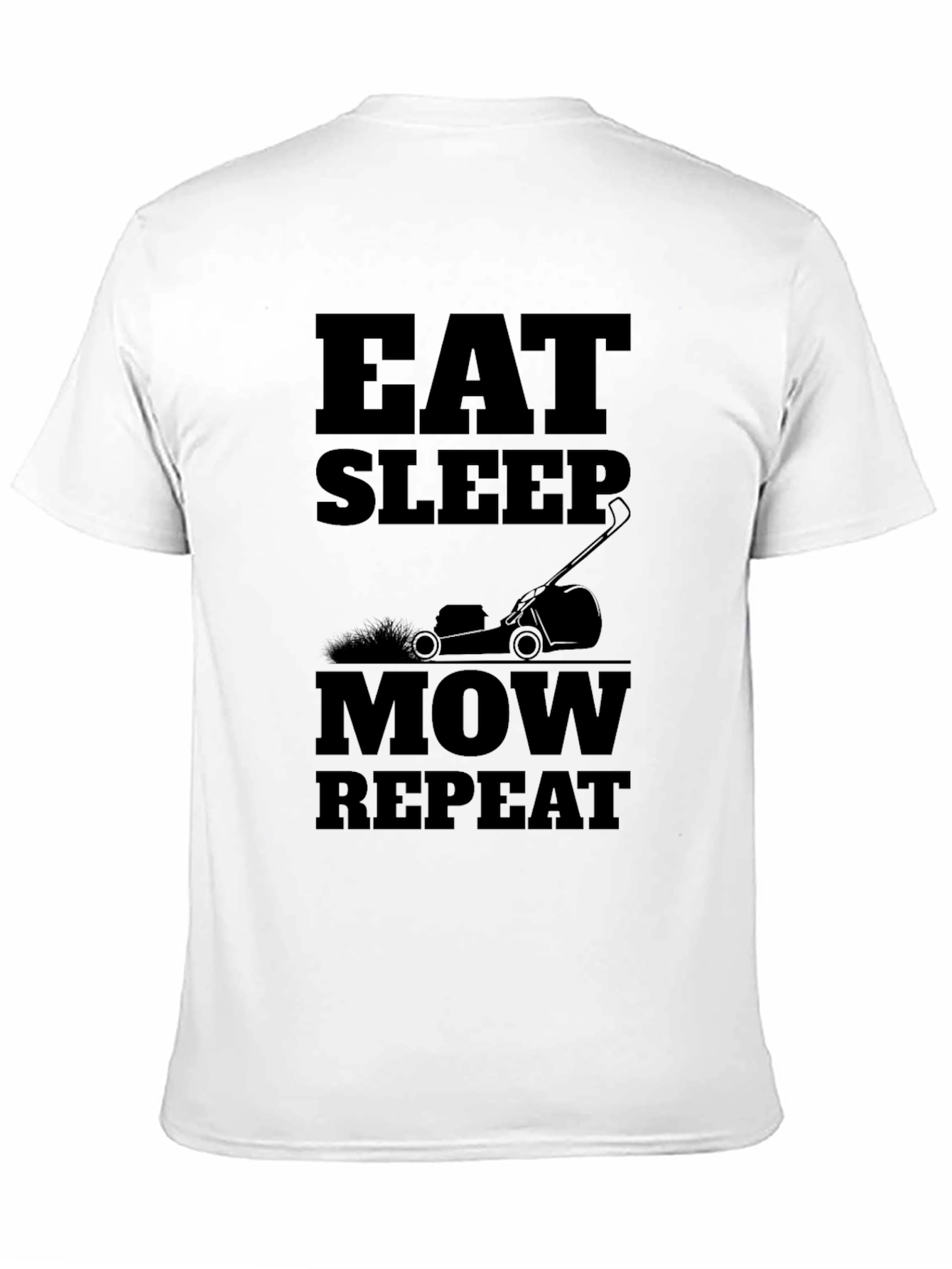 Eat Sleep Mow Repeat Graphic Tee