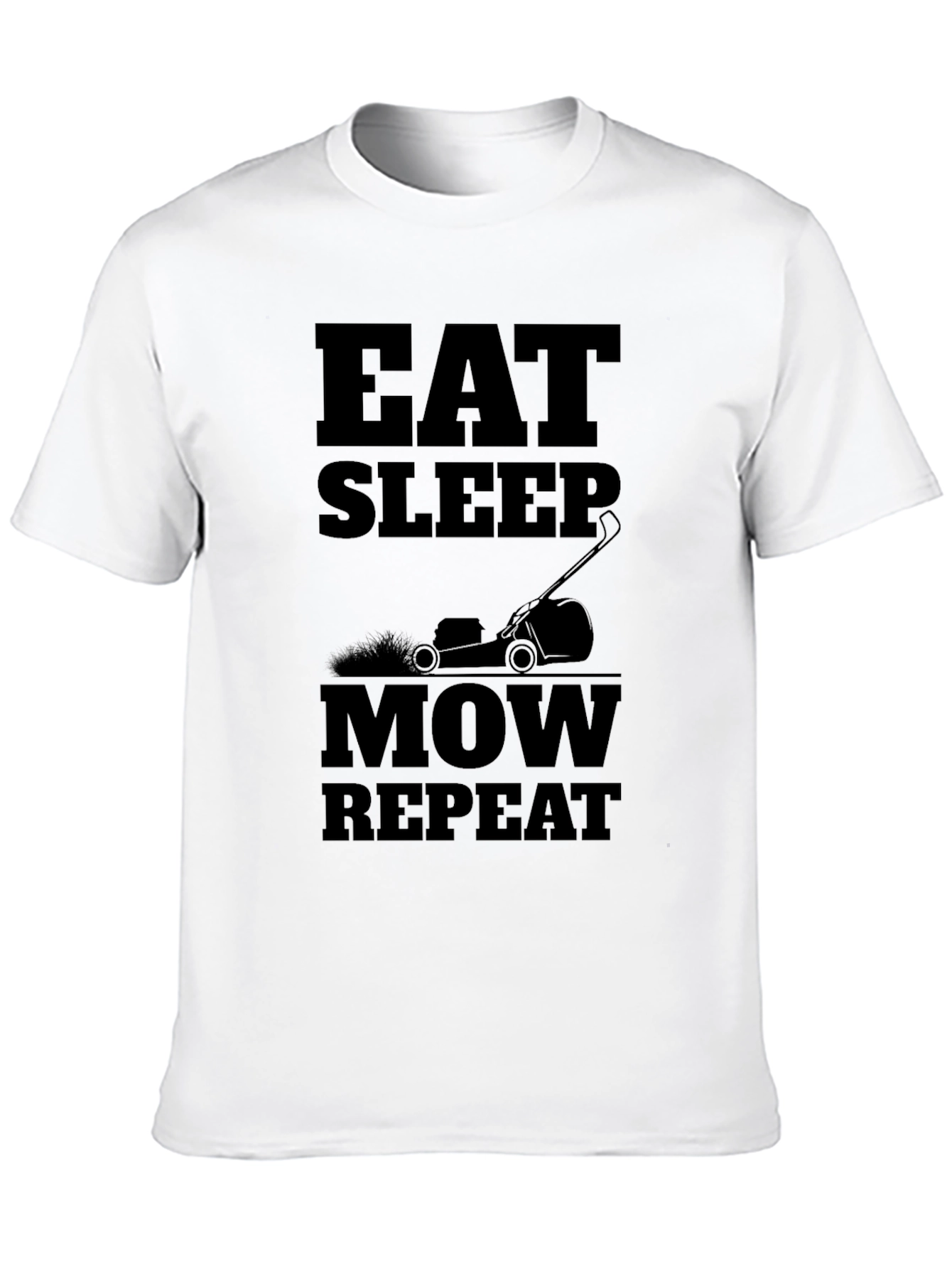 Eat Sleep Mow Repeat Graphic Tee