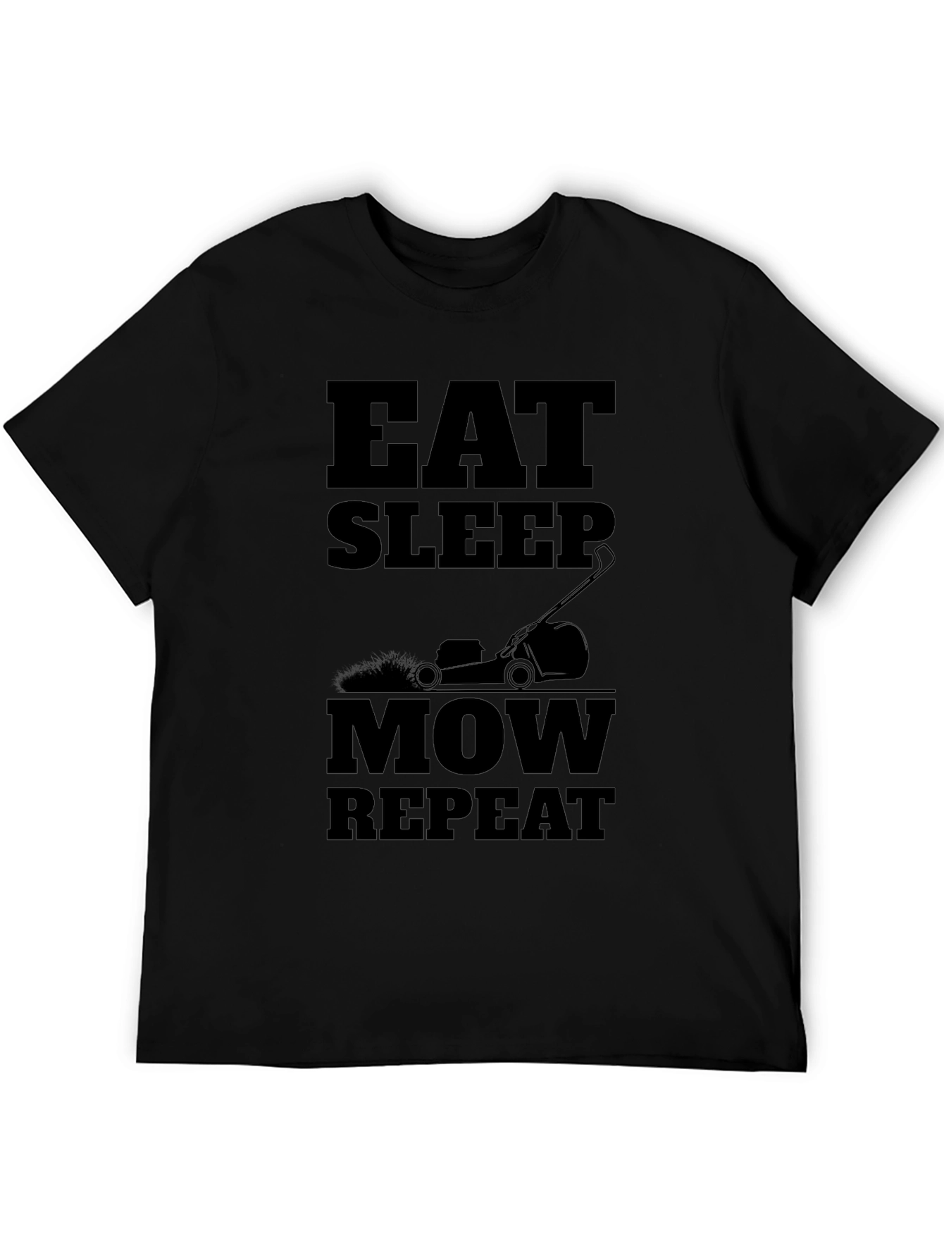 Eat Sleep Mow Repeat Graphic Tee