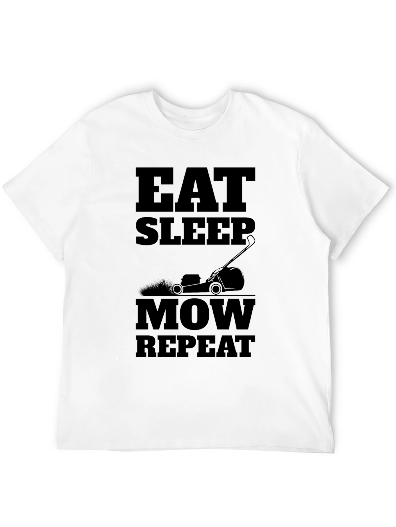 Eat Sleep Mow Repeat Graphic Tee