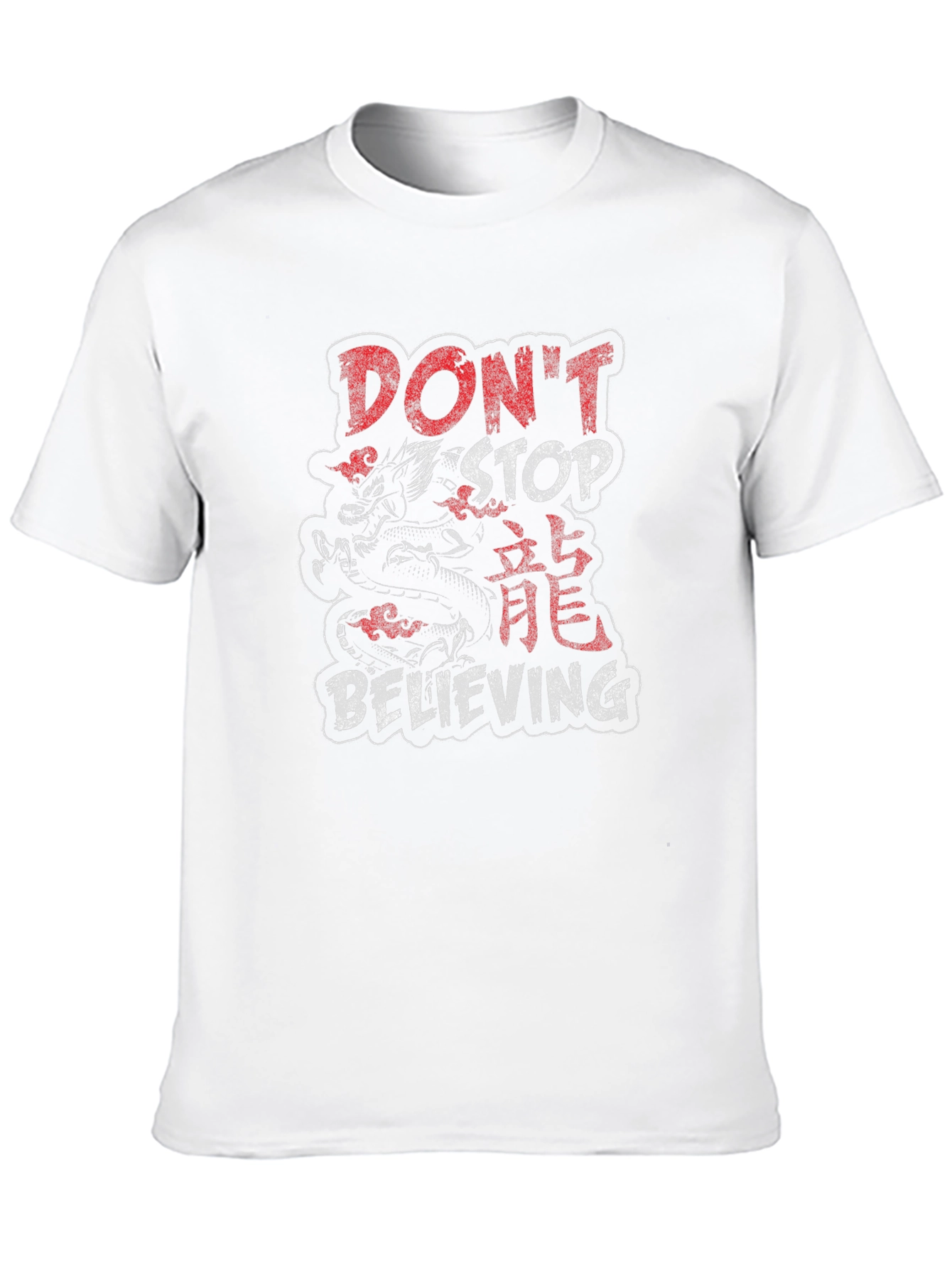 Dragon Dont Stop Believing Black T-Shirt