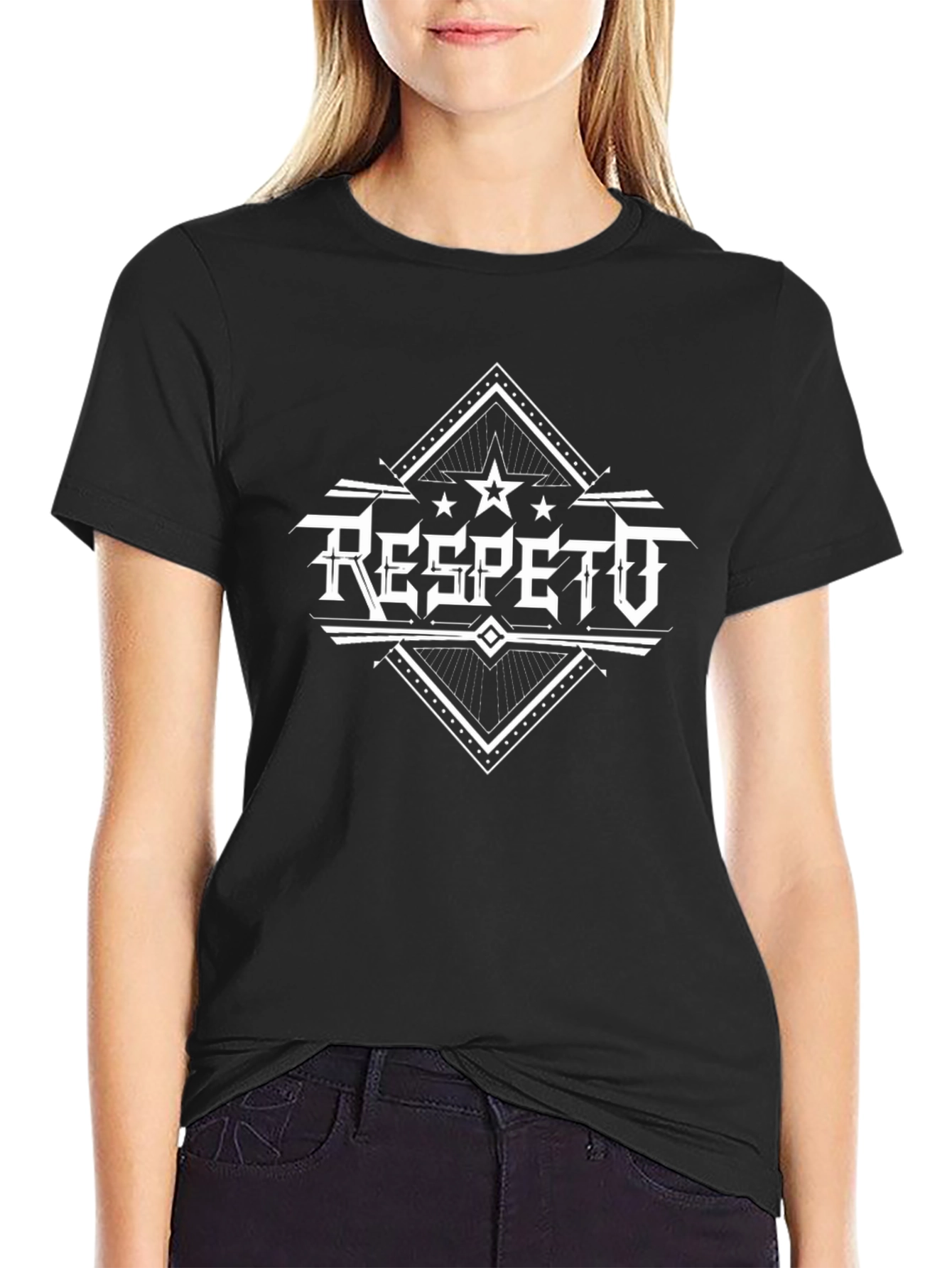 Respeto Graphic Tee - Black Crew Neck T-Shirt