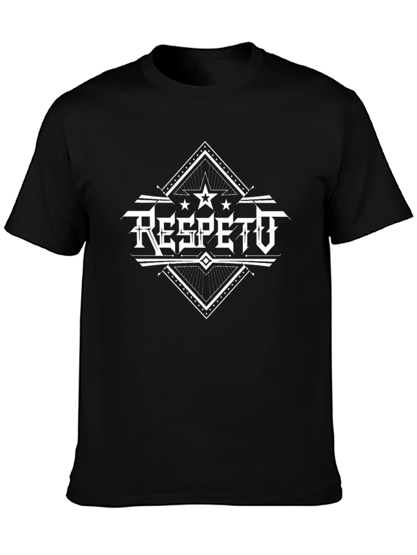 Respeto Graphic Tee - Black Crew Neck T-Shirt