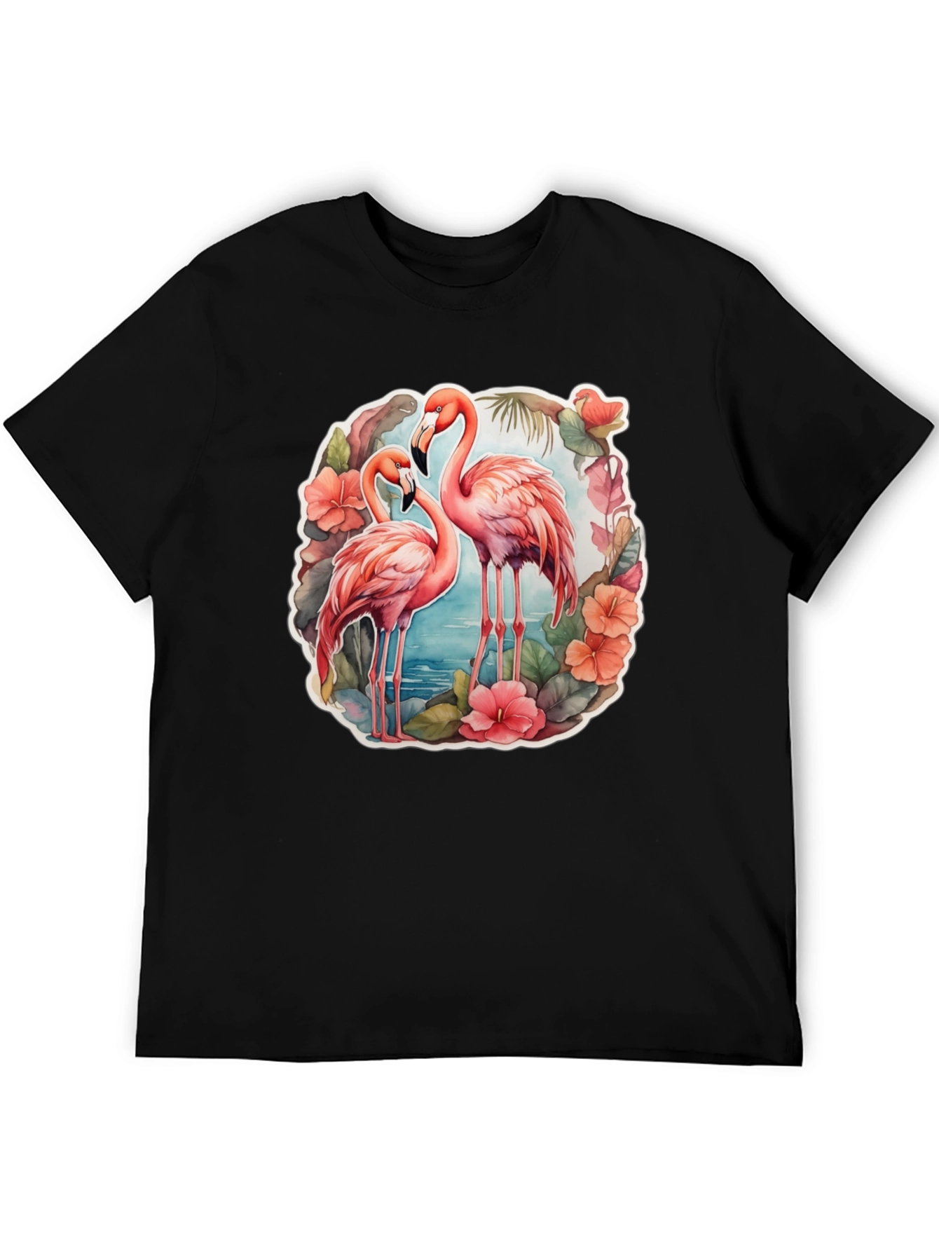 Flamingo Floral Graphic Tee