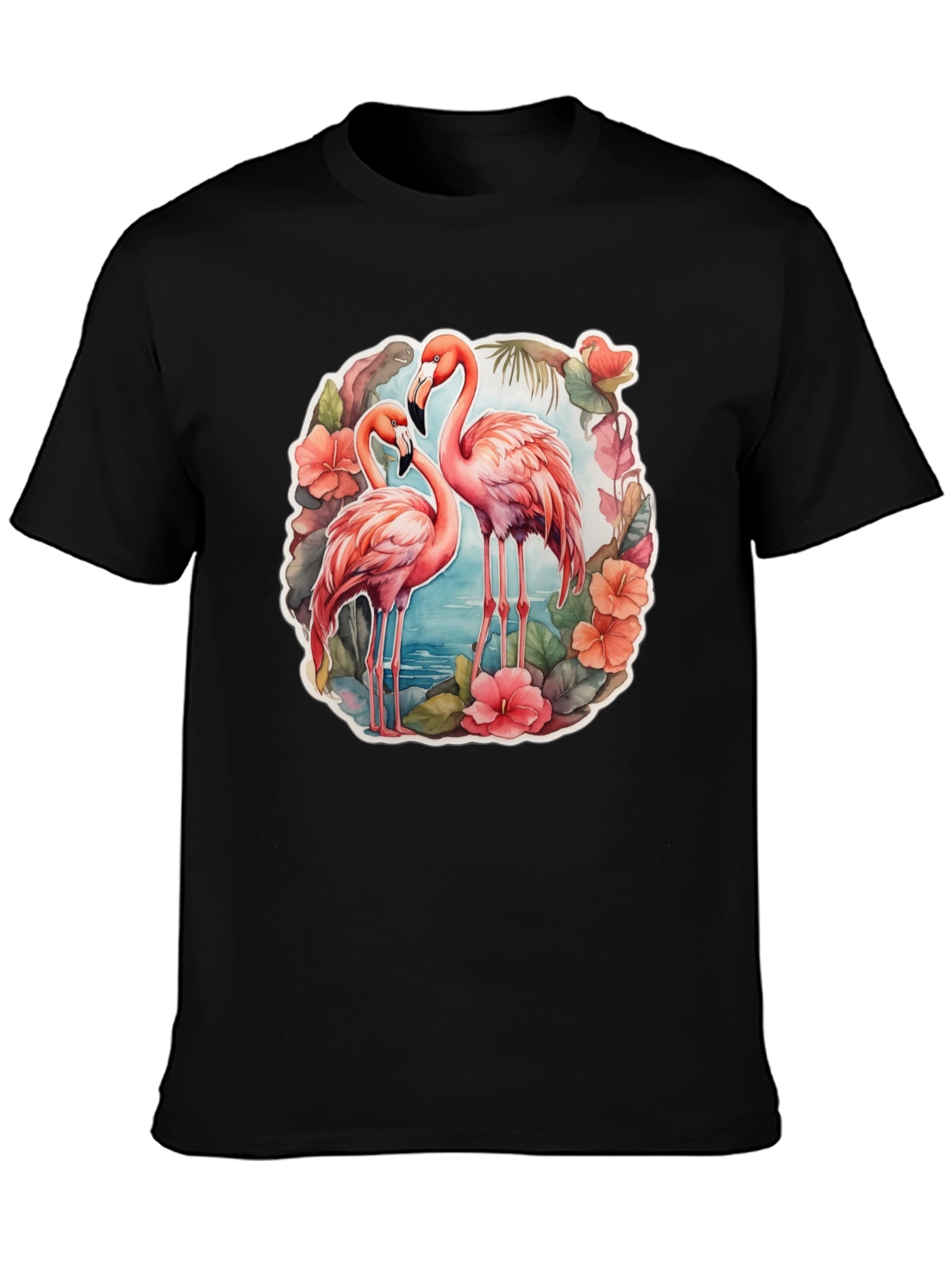 Flamingo Floral Graphic Tee