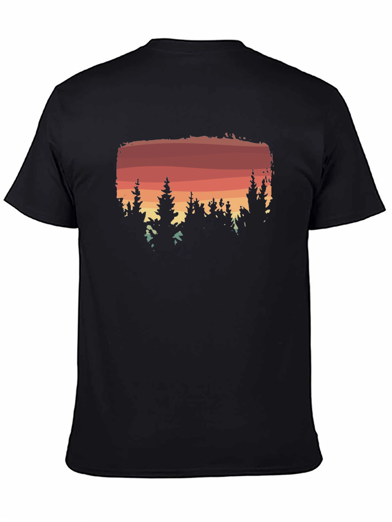 Sunset Forest Graphic Tee - Nature Lovers Shirt