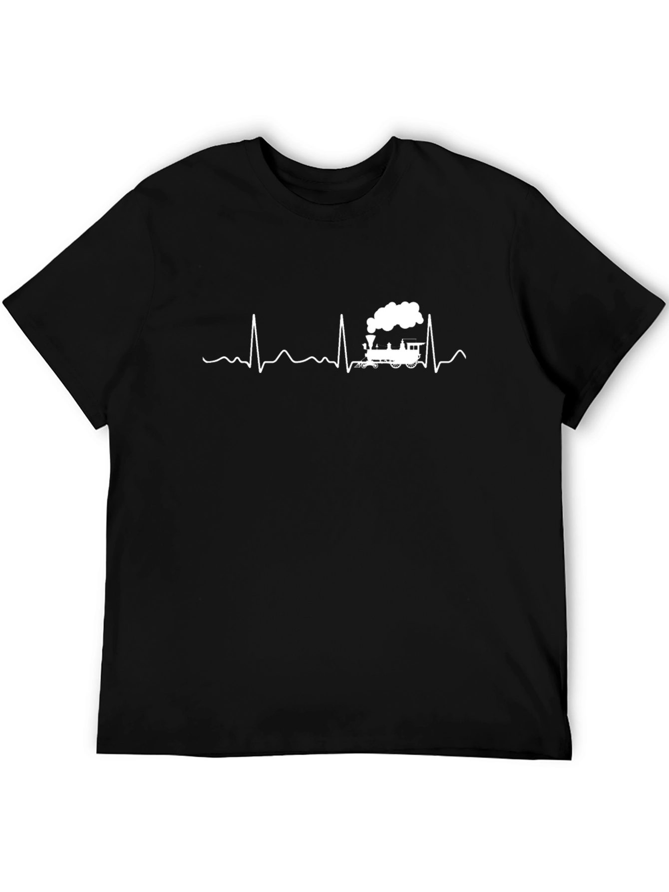 Train Heartbeat Black T-Shirt