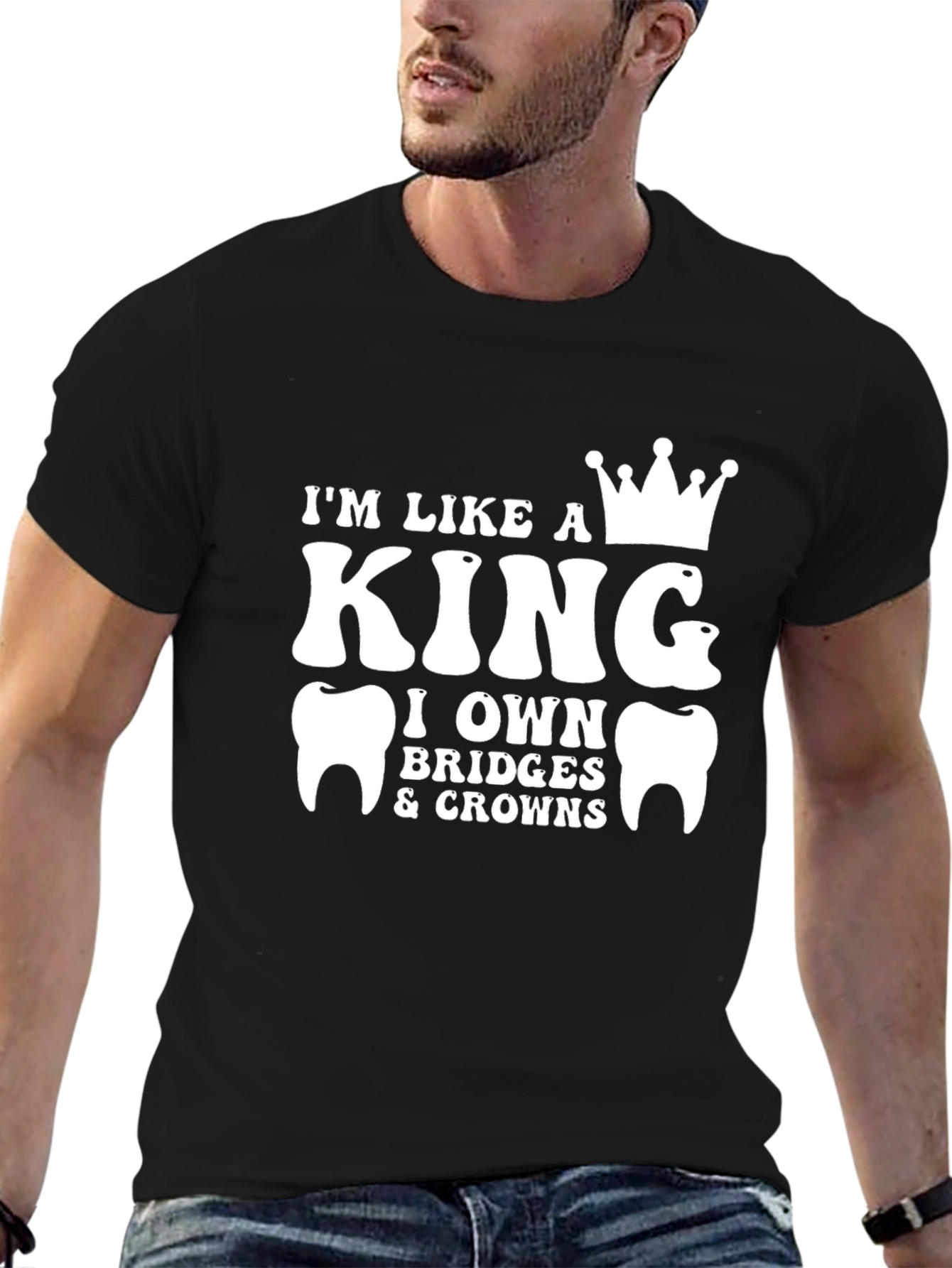 Dentist King Funny Graphic T-Shirt