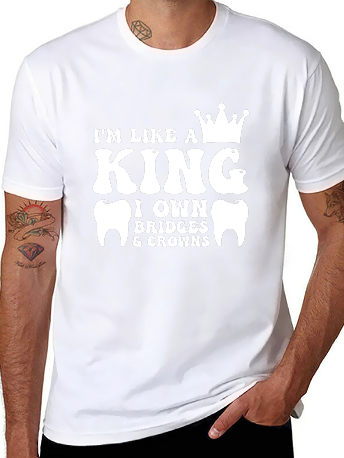 Dentist King Funny Graphic T-Shirt
