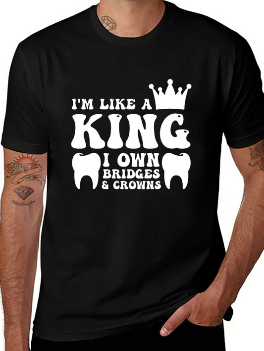 Dentist King Funny Graphic T-Shirt