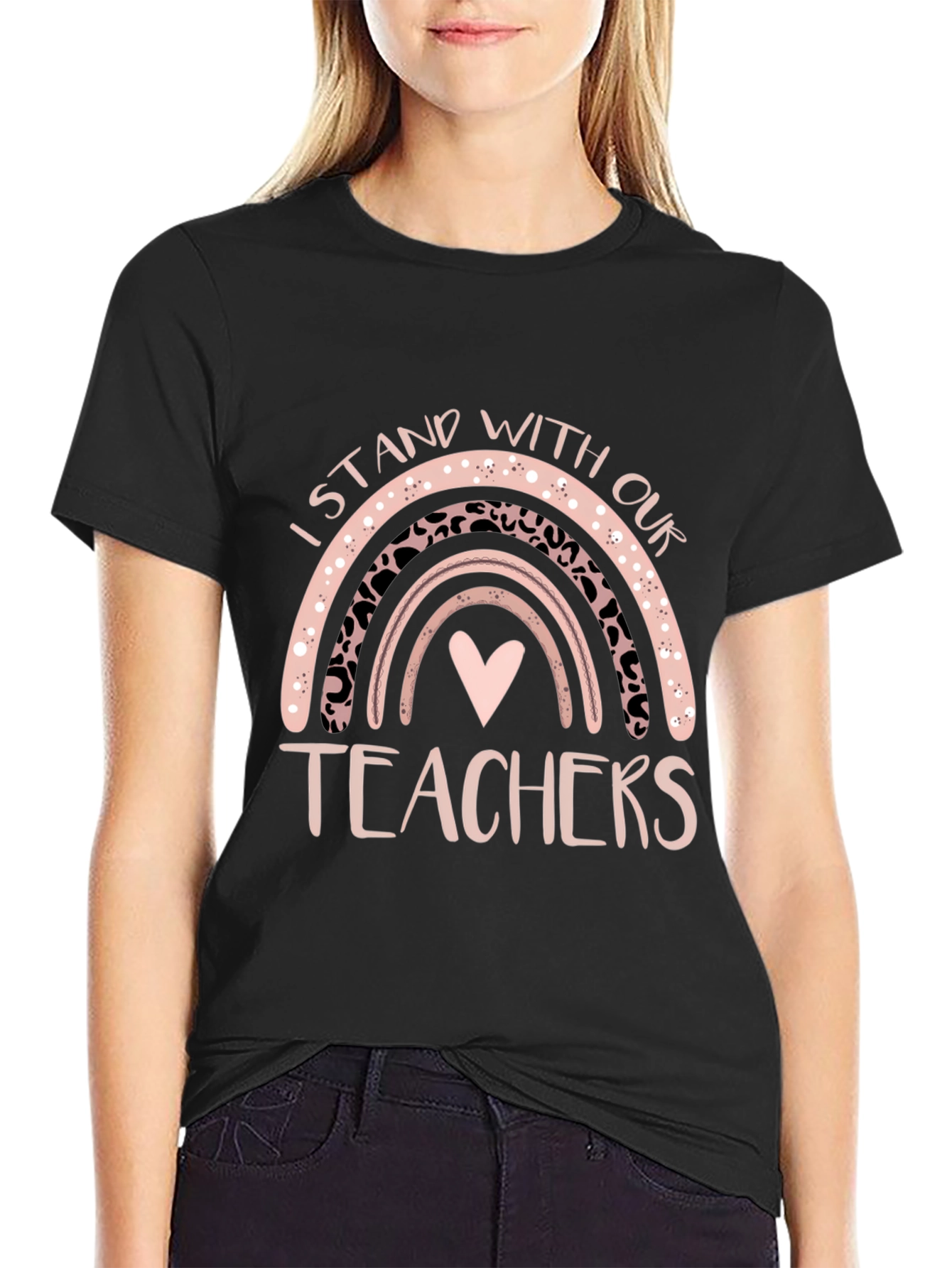 I Stand With Our Teachers Graphic Tee