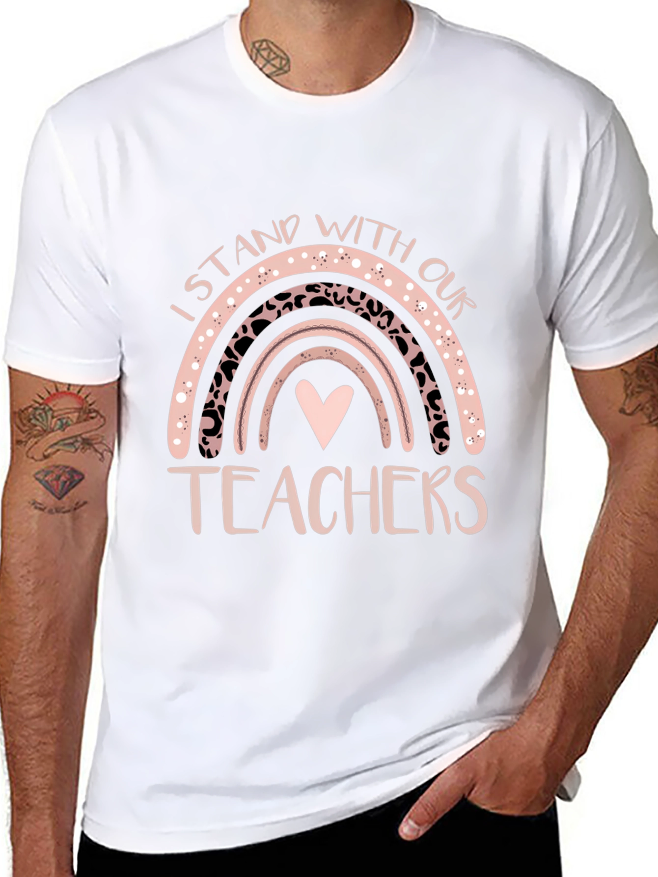 I Stand With Our Teachers Graphic Tee