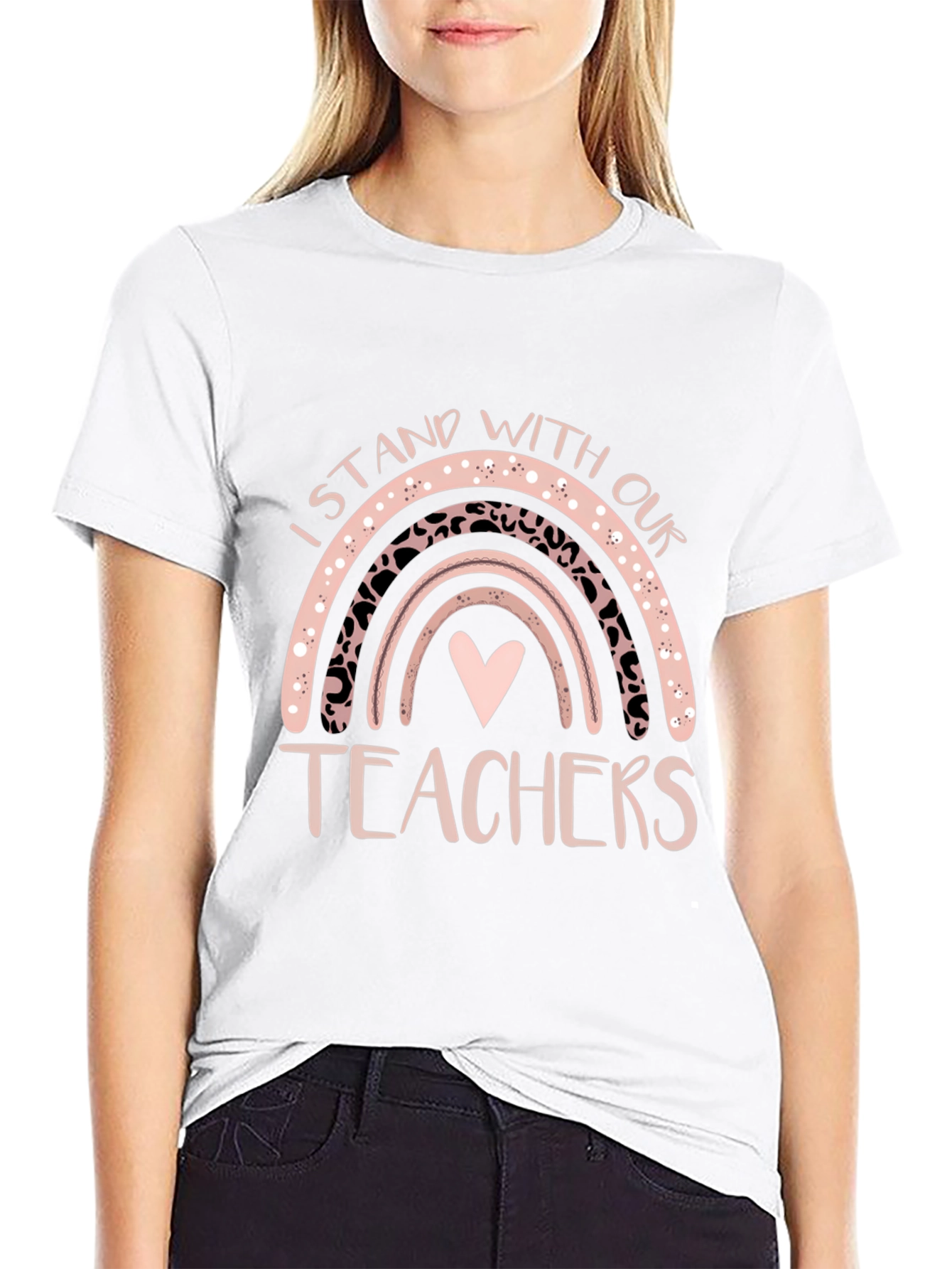 I Stand With Our Teachers Graphic Tee