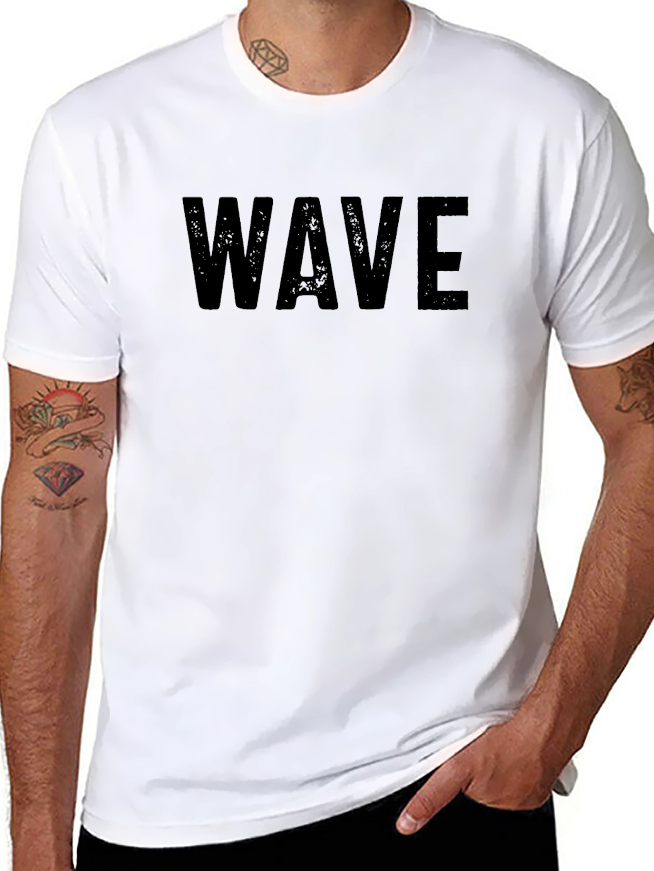 Black Wave T-Shirt - Mens Graphic Tee