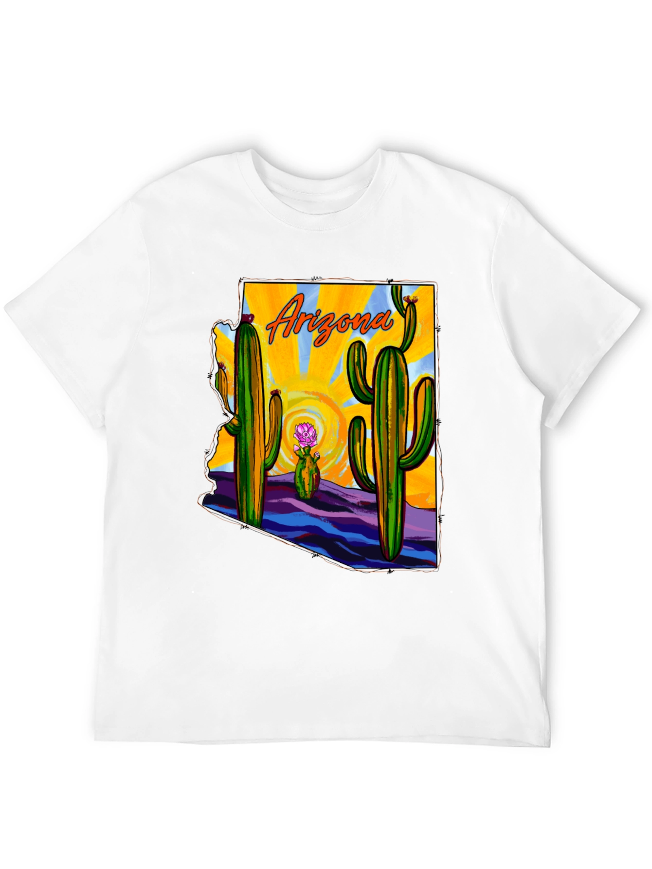 Arizona Cactus State Graphic T-Shirt