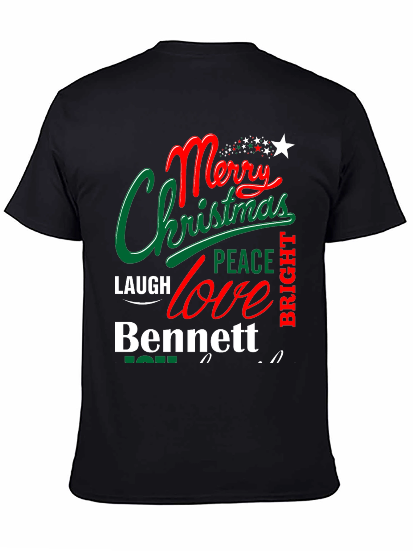 Merry Christmas Family T-Shirt - Personalized