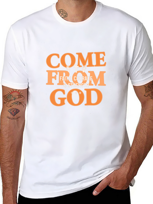 Come From God Faith Graphic Tee - Black