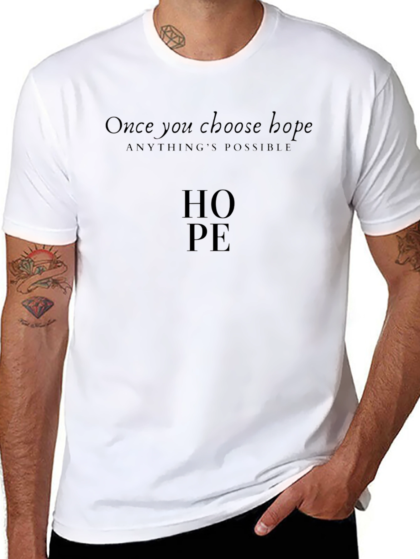 Hope T-Shirt - Choose Hope Anythings Possible Tee