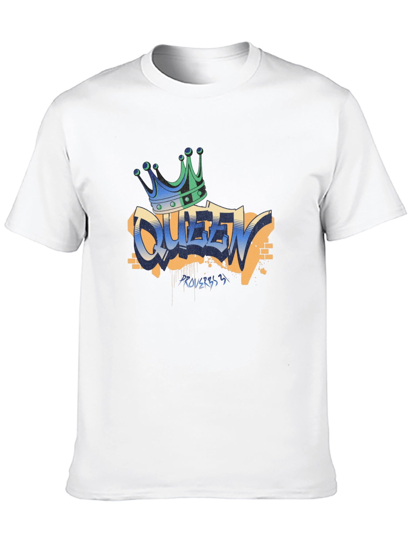 Queen Graffiti T-Shirt - Crown Graphic Tee
