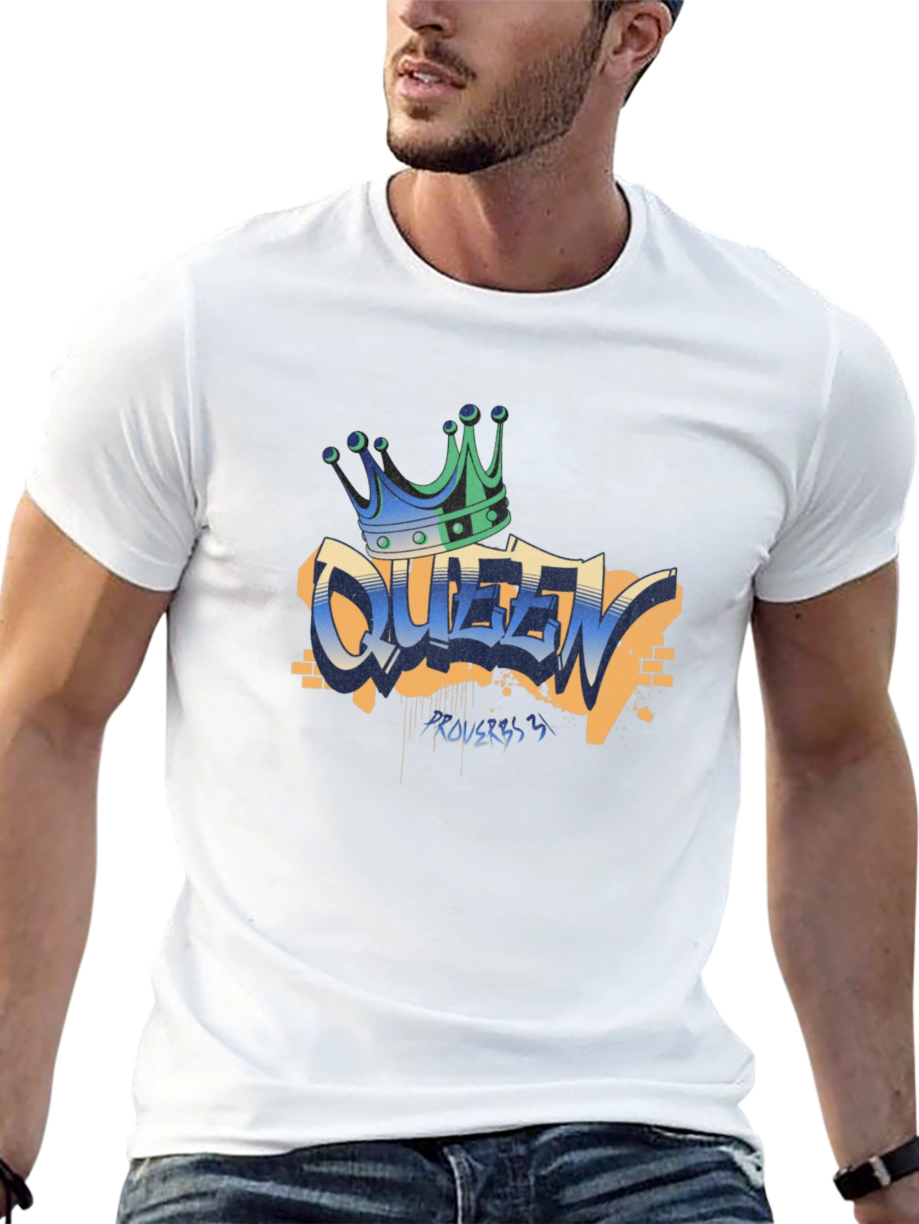 Queen Graffiti T-Shirt - Crown Graphic Tee