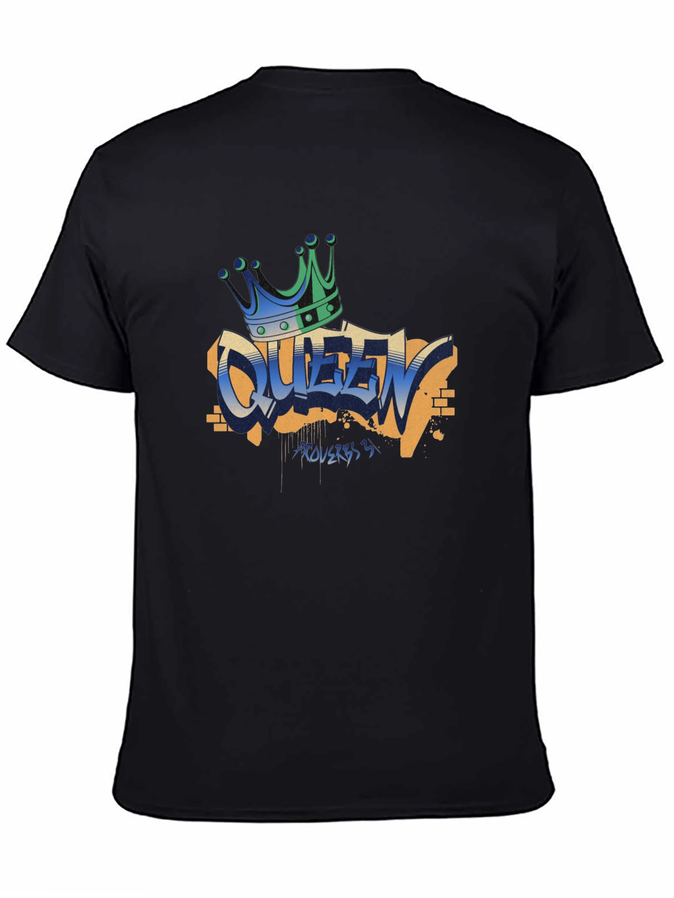 Queen Graffiti T-Shirt - Crown Graphic Tee