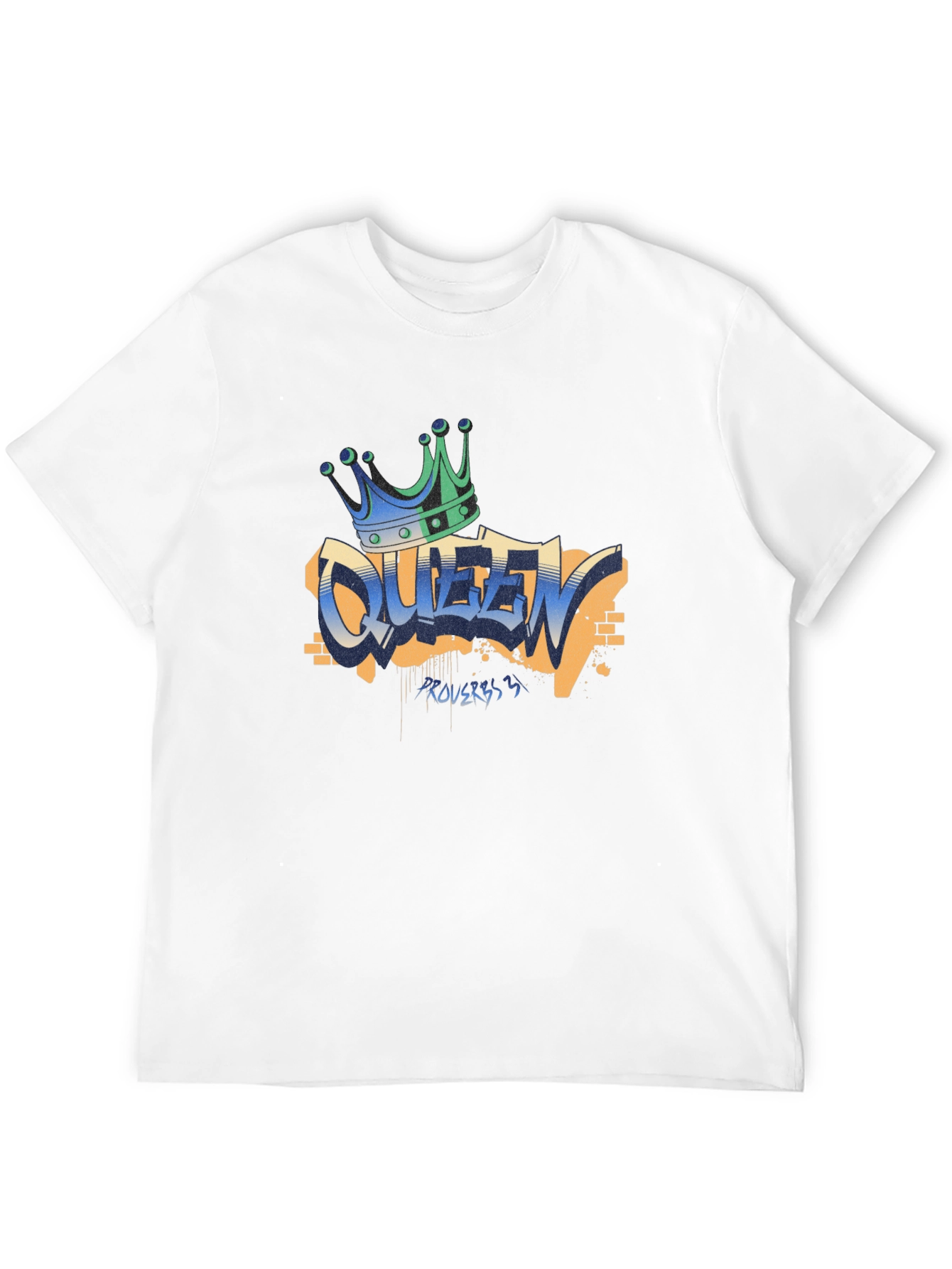 Queen Graffiti T-Shirt - Crown Graphic Tee