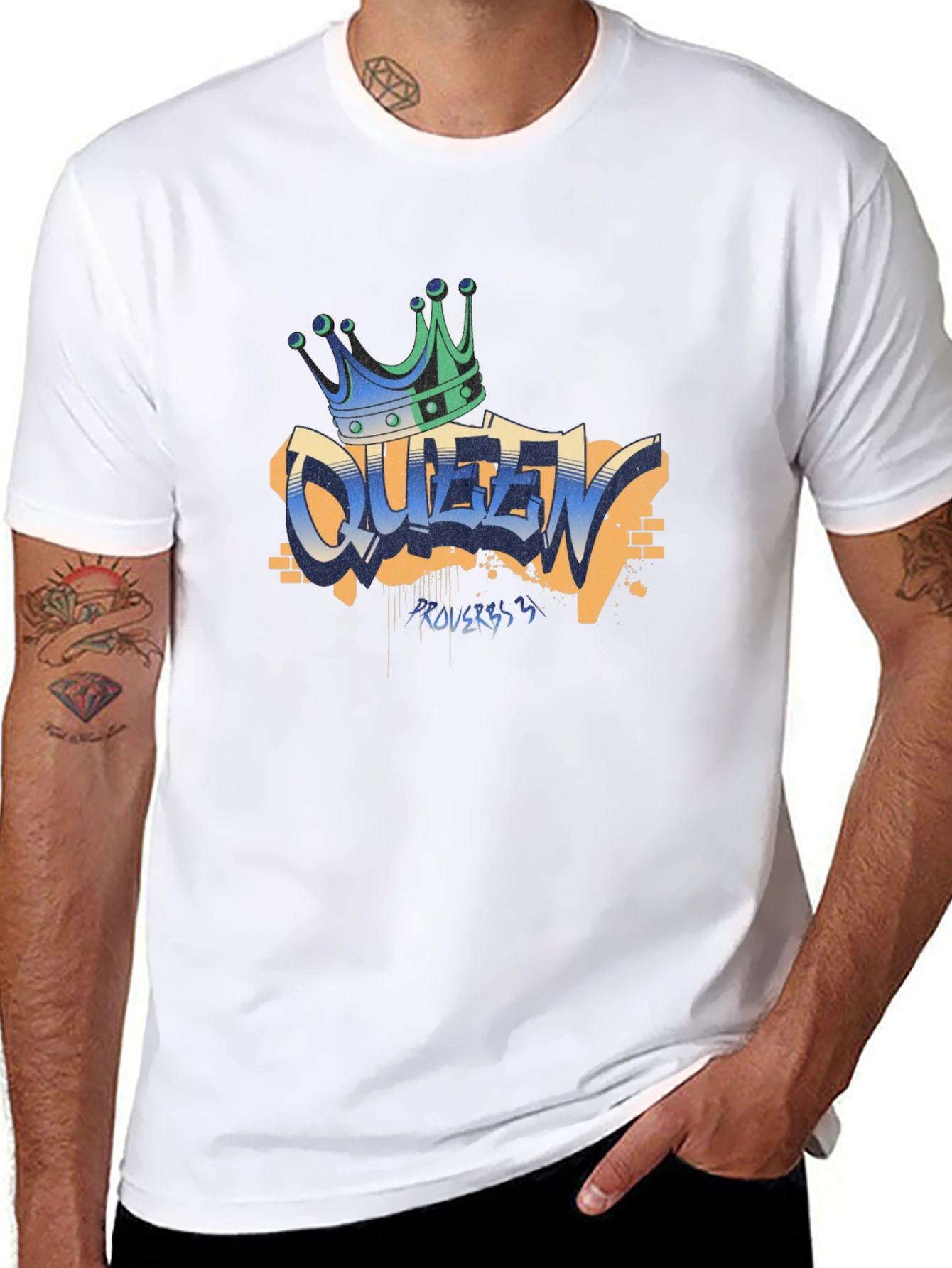 Queen Graffiti T-Shirt - Crown Graphic Tee