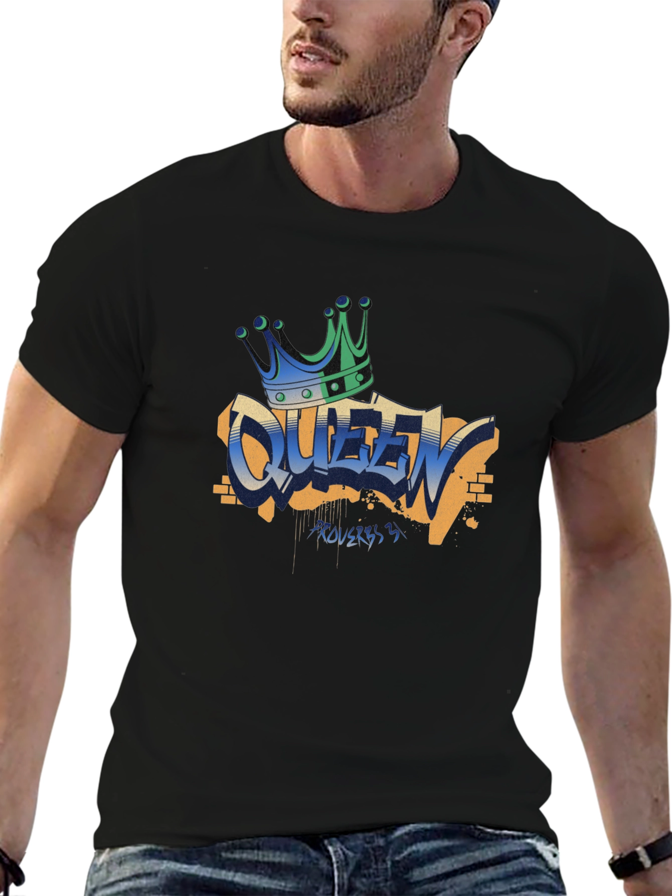 Queen Graffiti T-Shirt - Crown Graphic Tee