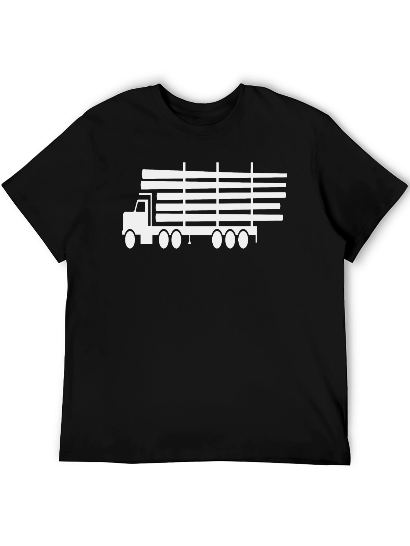 Trucking Graphic Tee - Heavy Duty Black T-Shirt