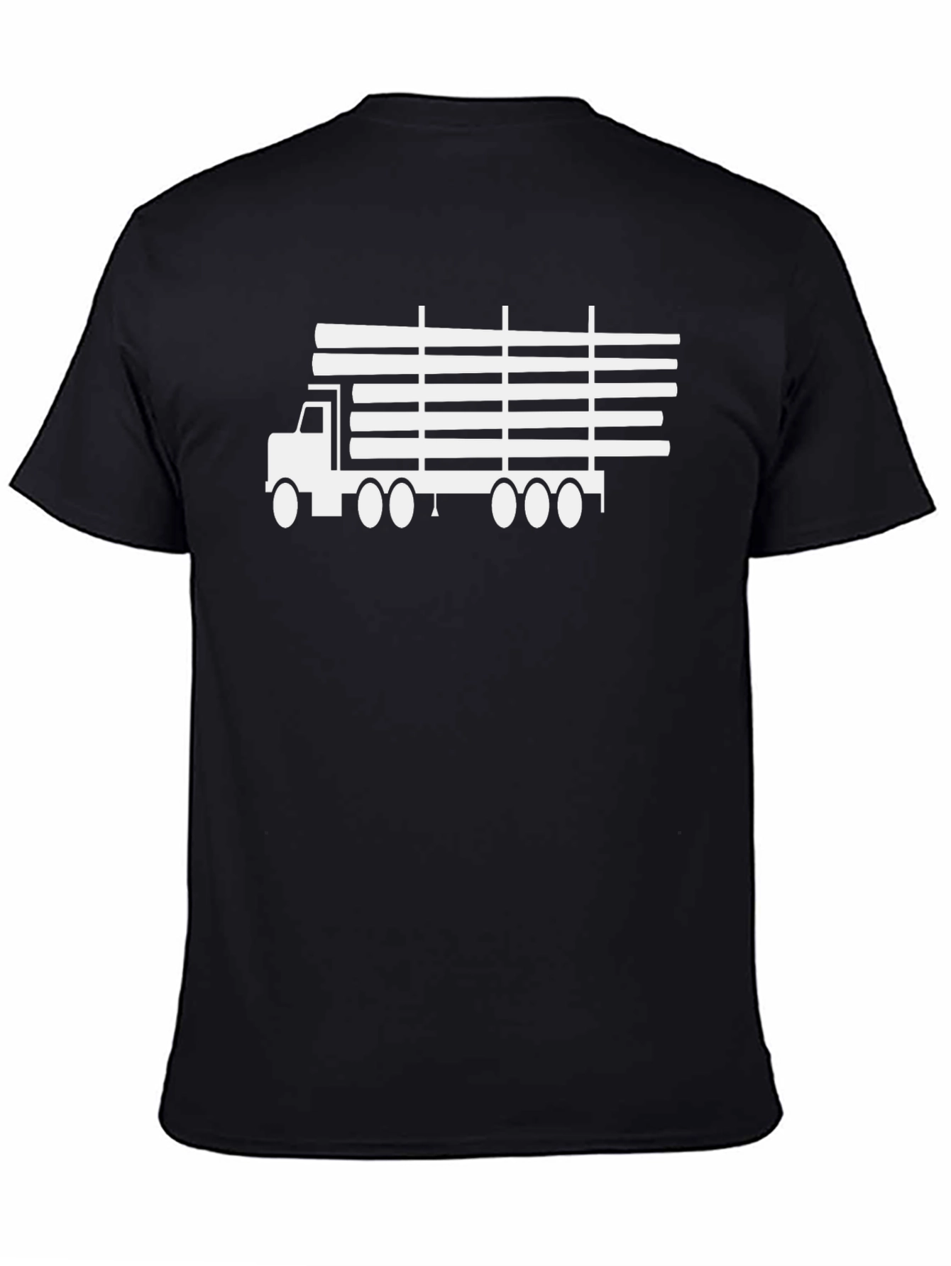 Trucking Graphic Tee - Heavy Duty Black T-Shirt