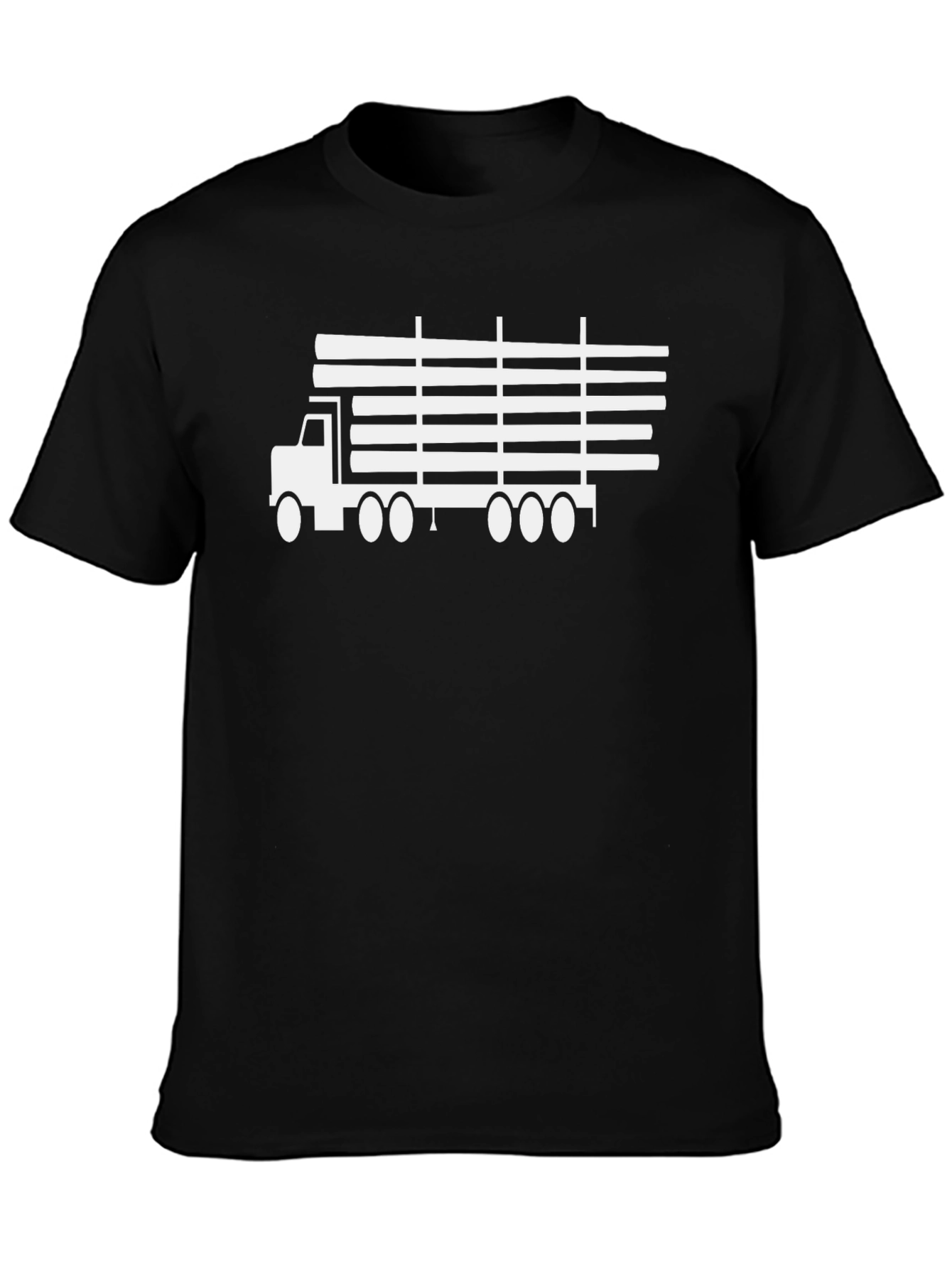Trucking Graphic Tee - Heavy Duty Black T-Shirt